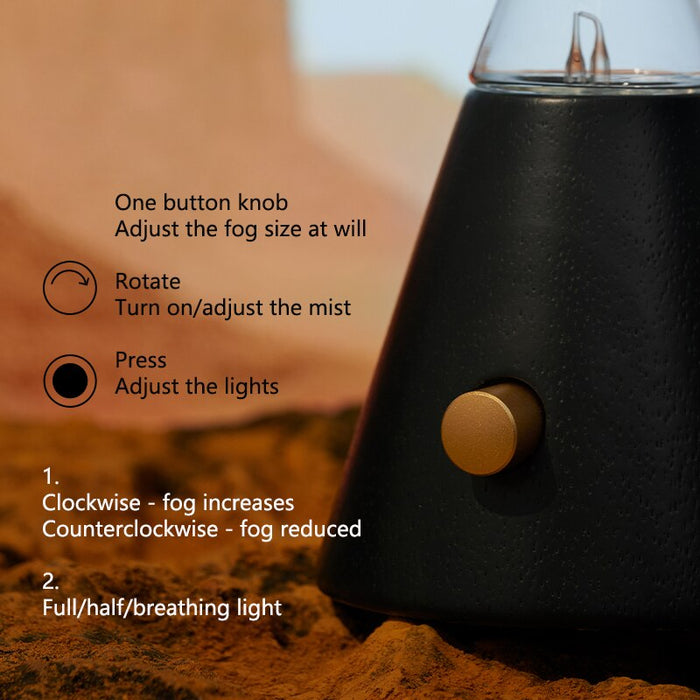 Ultrasonic Aromatherapy Nebulizer: Handcrafted Glass & Hevea Wood Essential Oil Diffuser