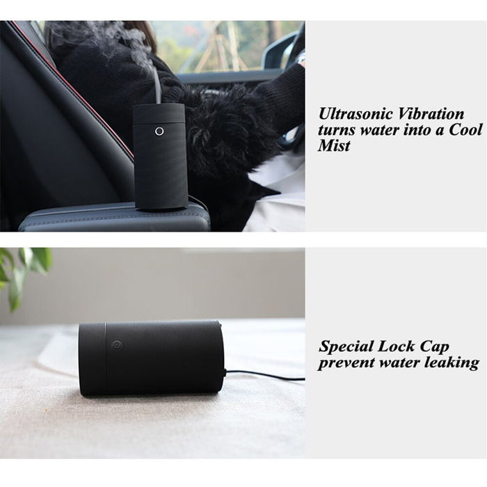 55ML Ultrasonic Aroma Diffuser for Car & Office: USB-Powered Essential Oil Humidifier with Nano Cool Mist Technology for Home and On-the-Go Aromatherapy